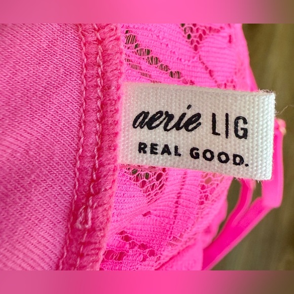 Aerie Bralette Neon Pink Size L LNC - Picture 4 of 4